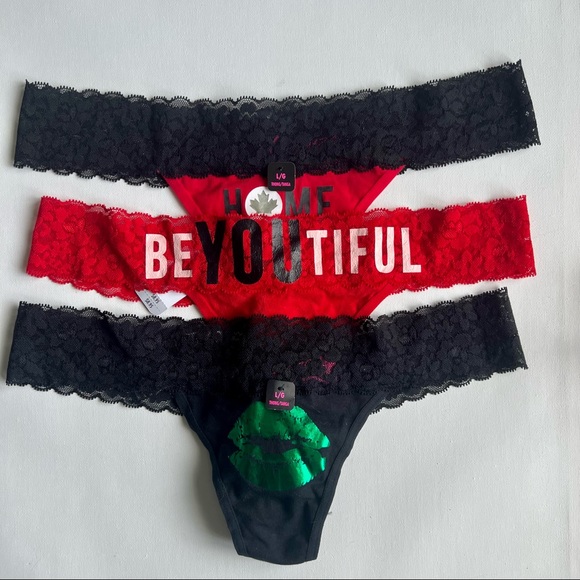 NWT La Senza 3 piece bundle (3 tanga/thong) L - Picture 5 of 7